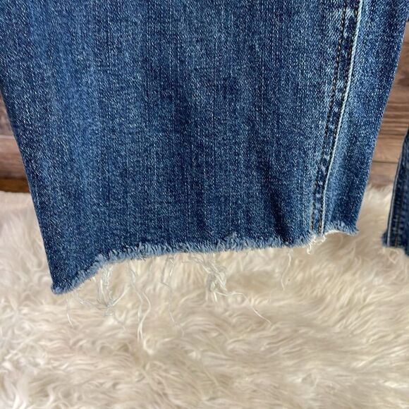 Old Navy Distressed Boyfriend Straight Jeans, Size 18, Blue - Picture 5 of 13